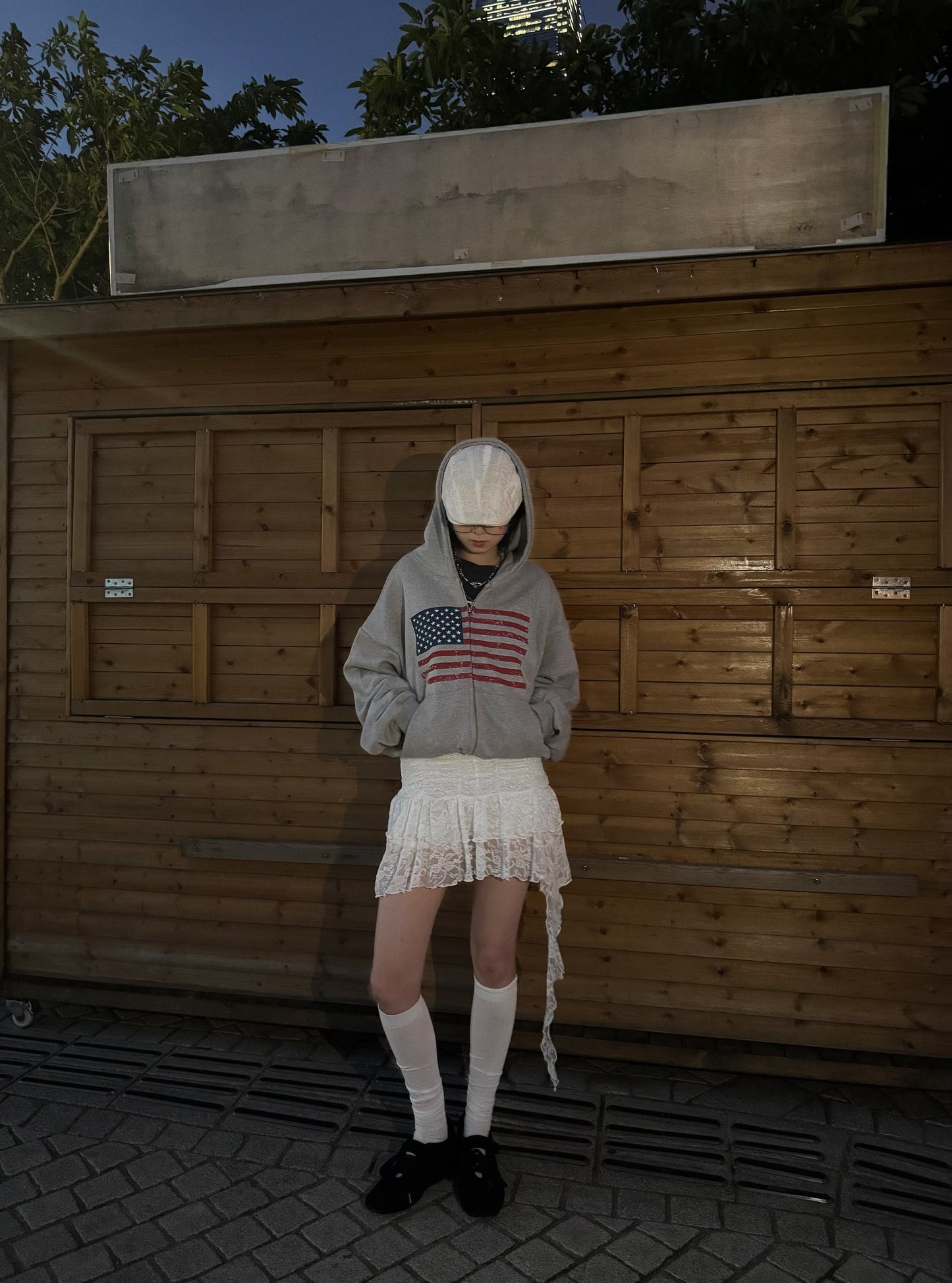 🇺🇸 crop Zip Up