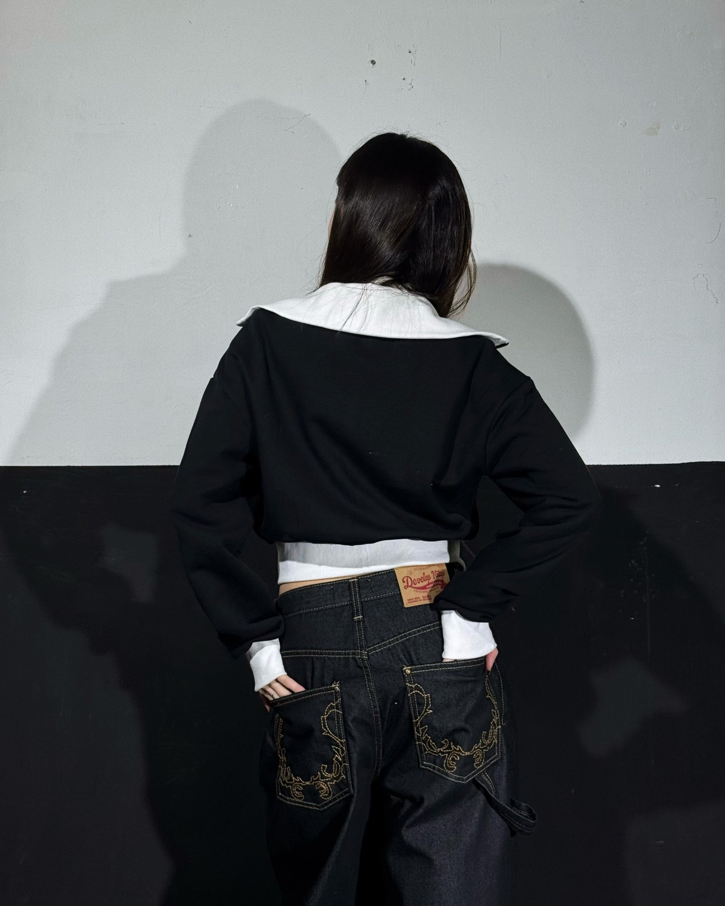 Embroidery UnWash Jeans