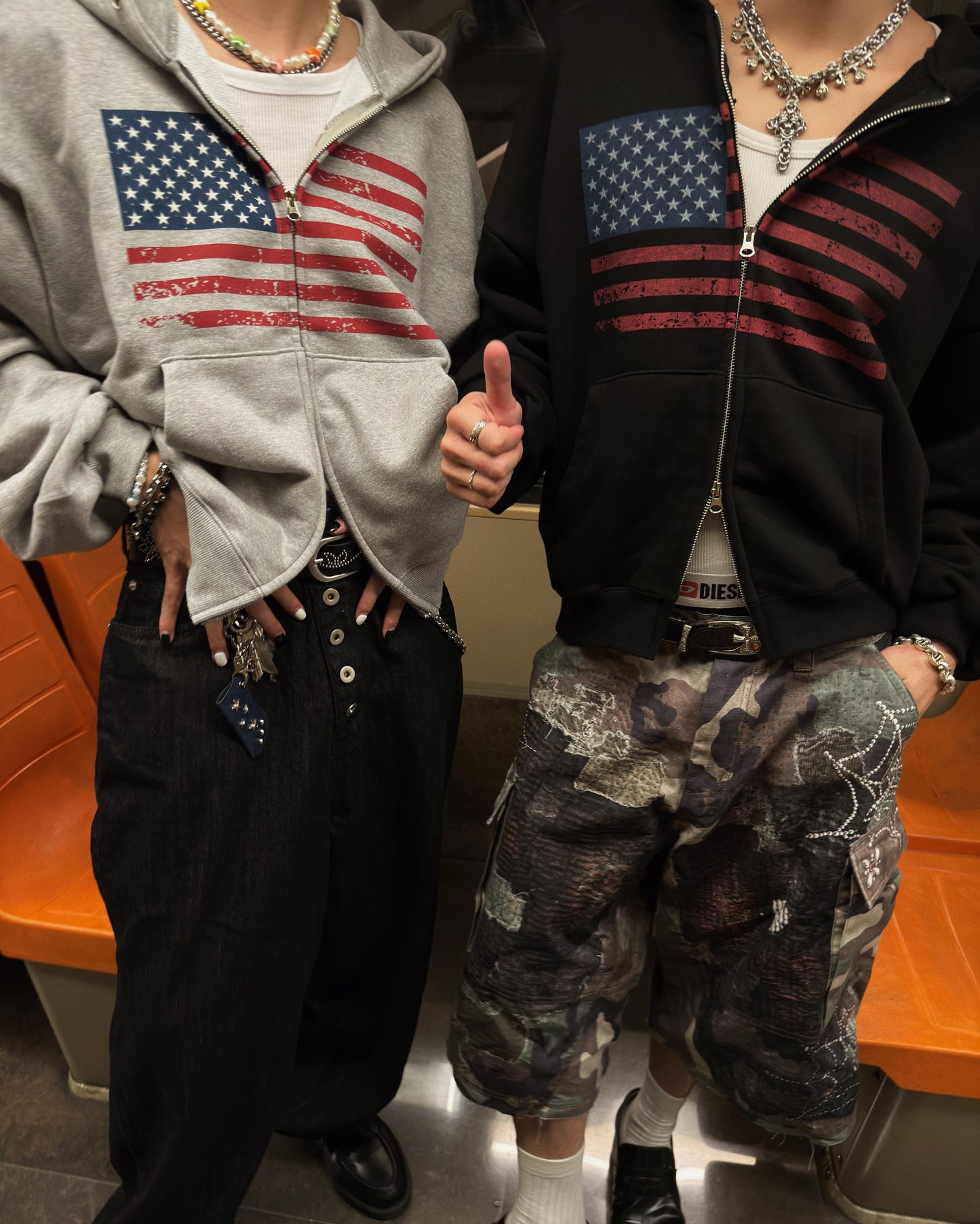 🇺🇸 crop Zip Up