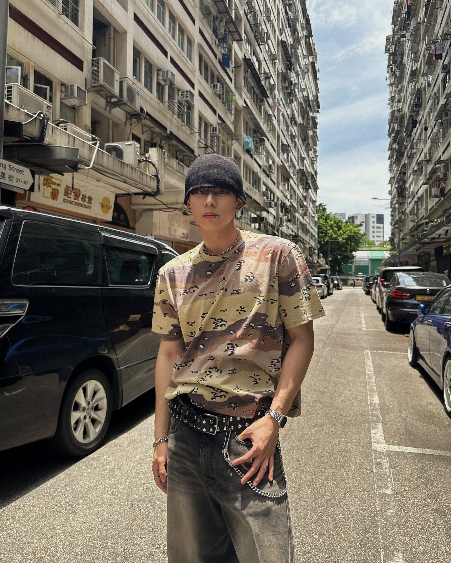 Camo Crop tee