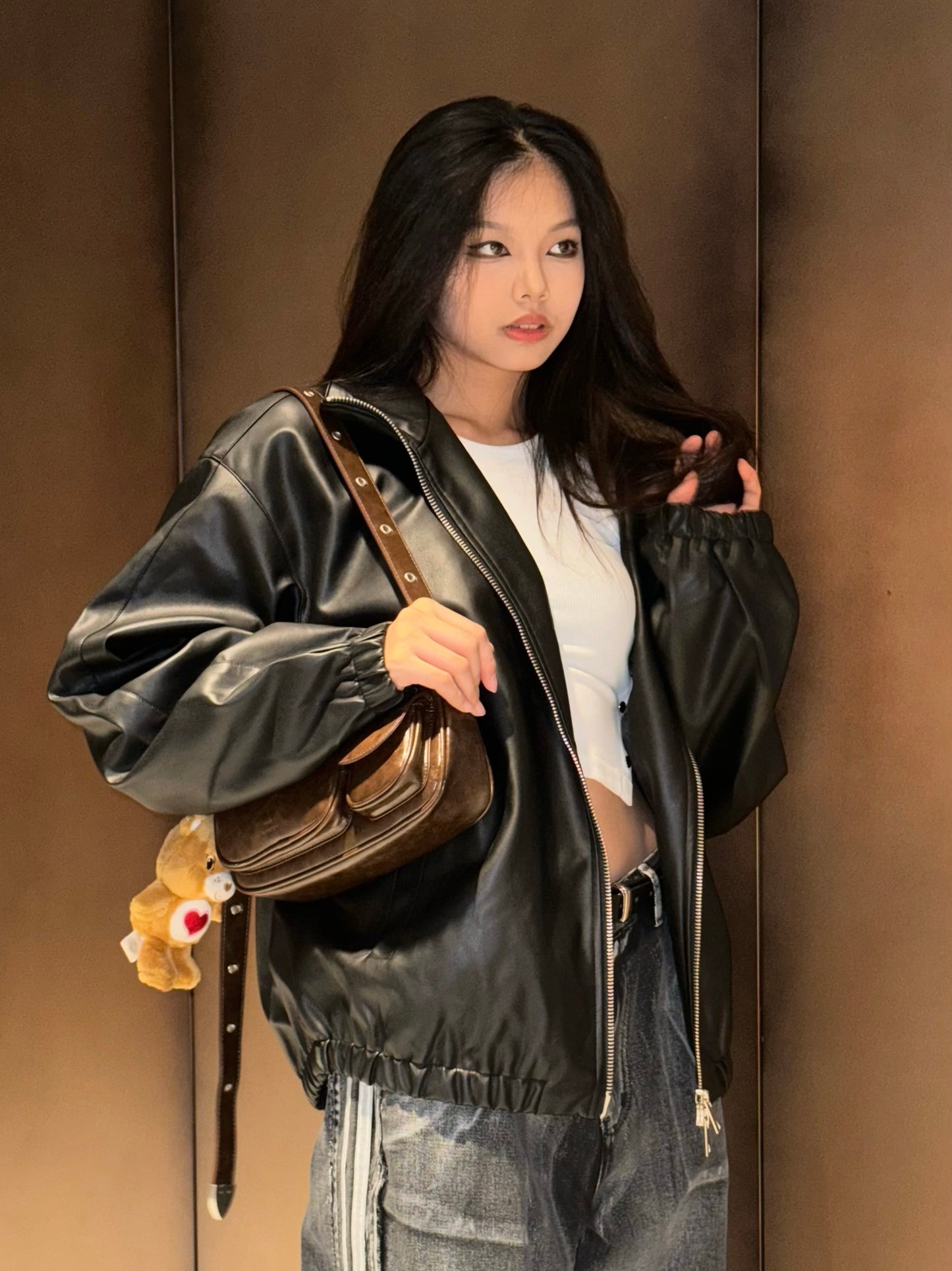 Leather Jacket F01
