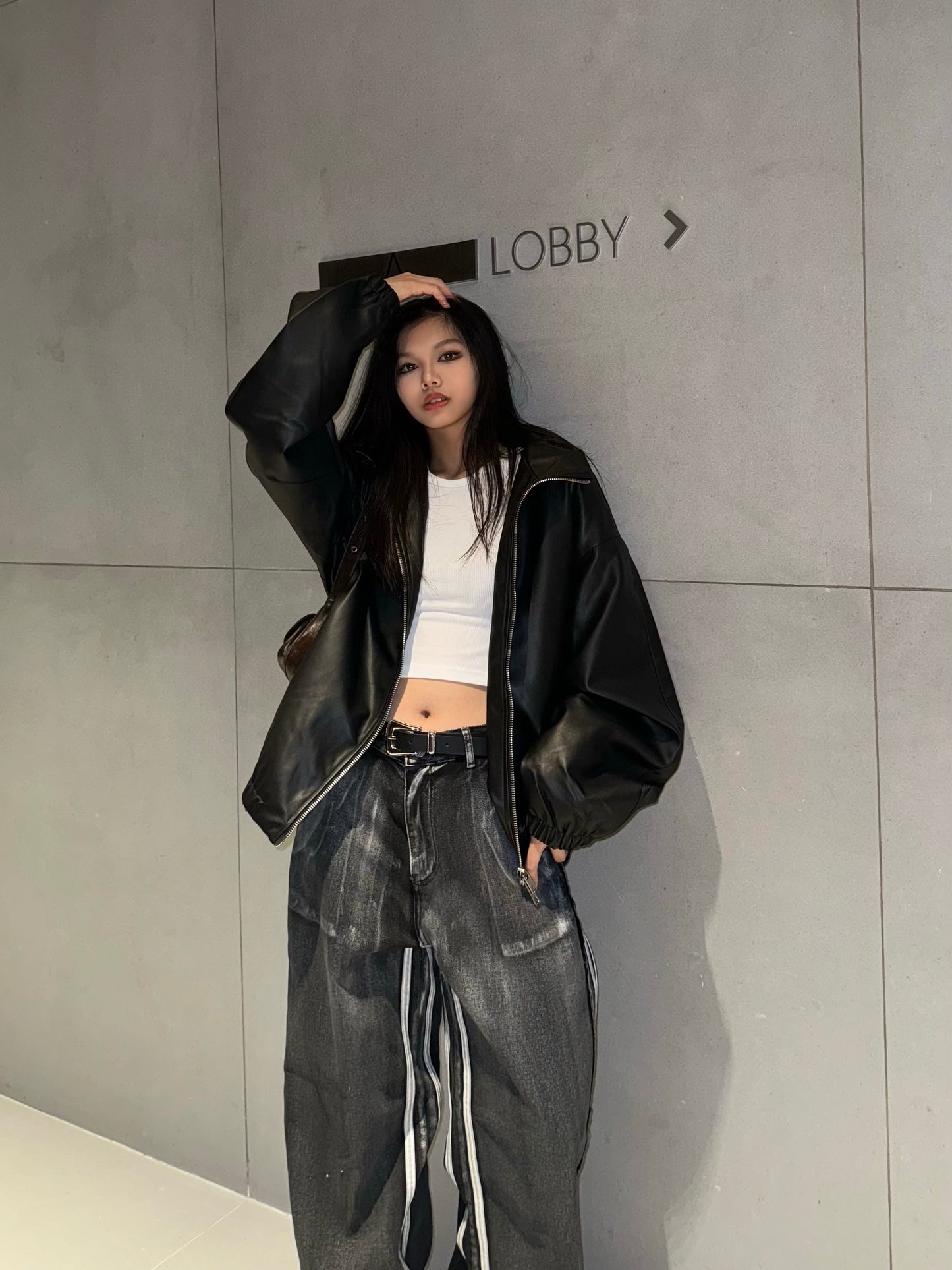 Leather Jacket F01