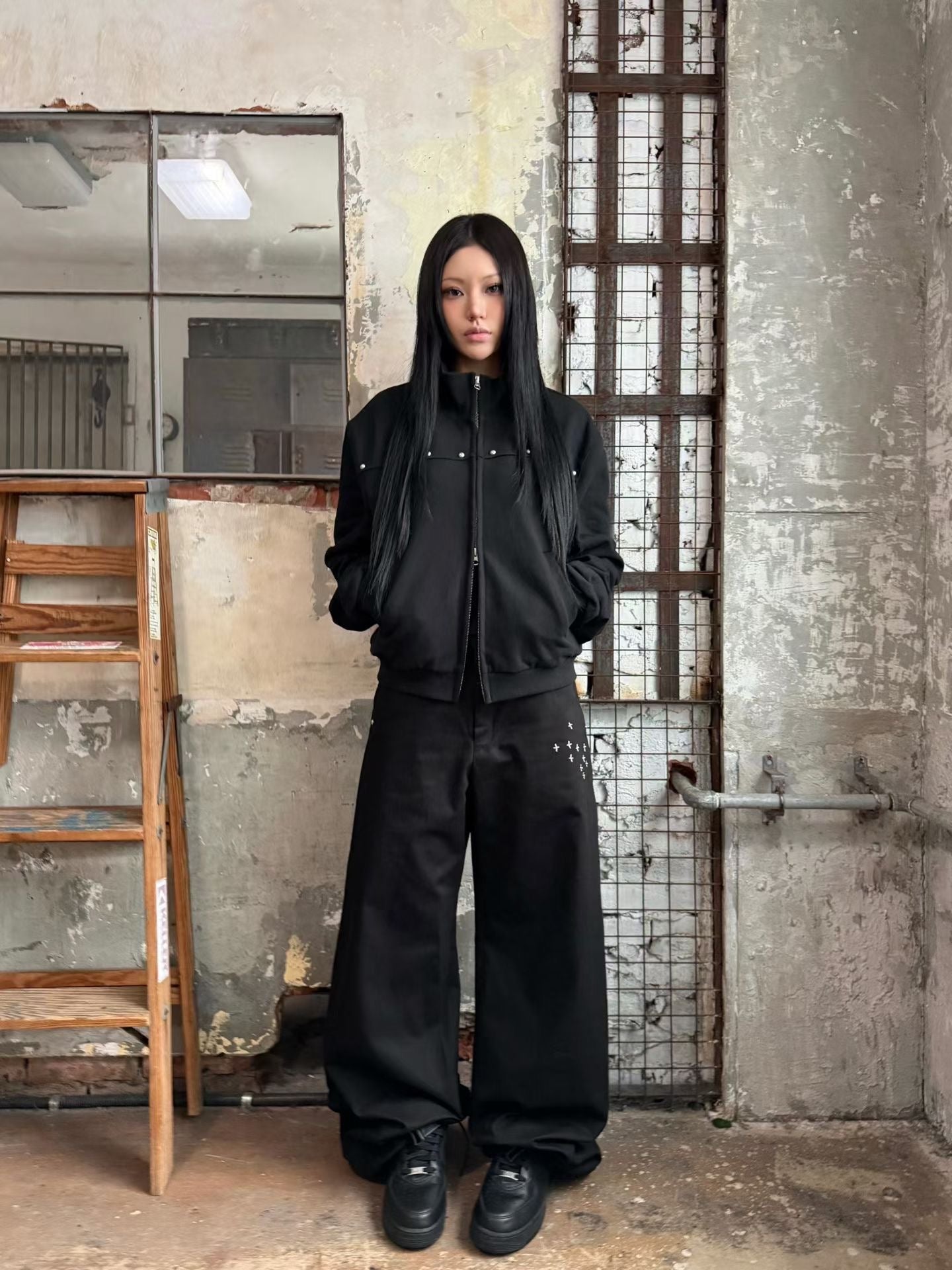 SS26 Embroidery boot cut Pant