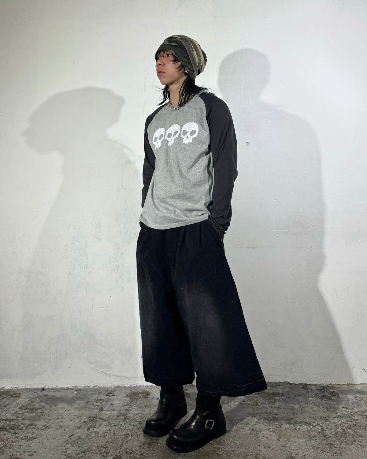 FW 26 Skull Raglan Long Sleeve