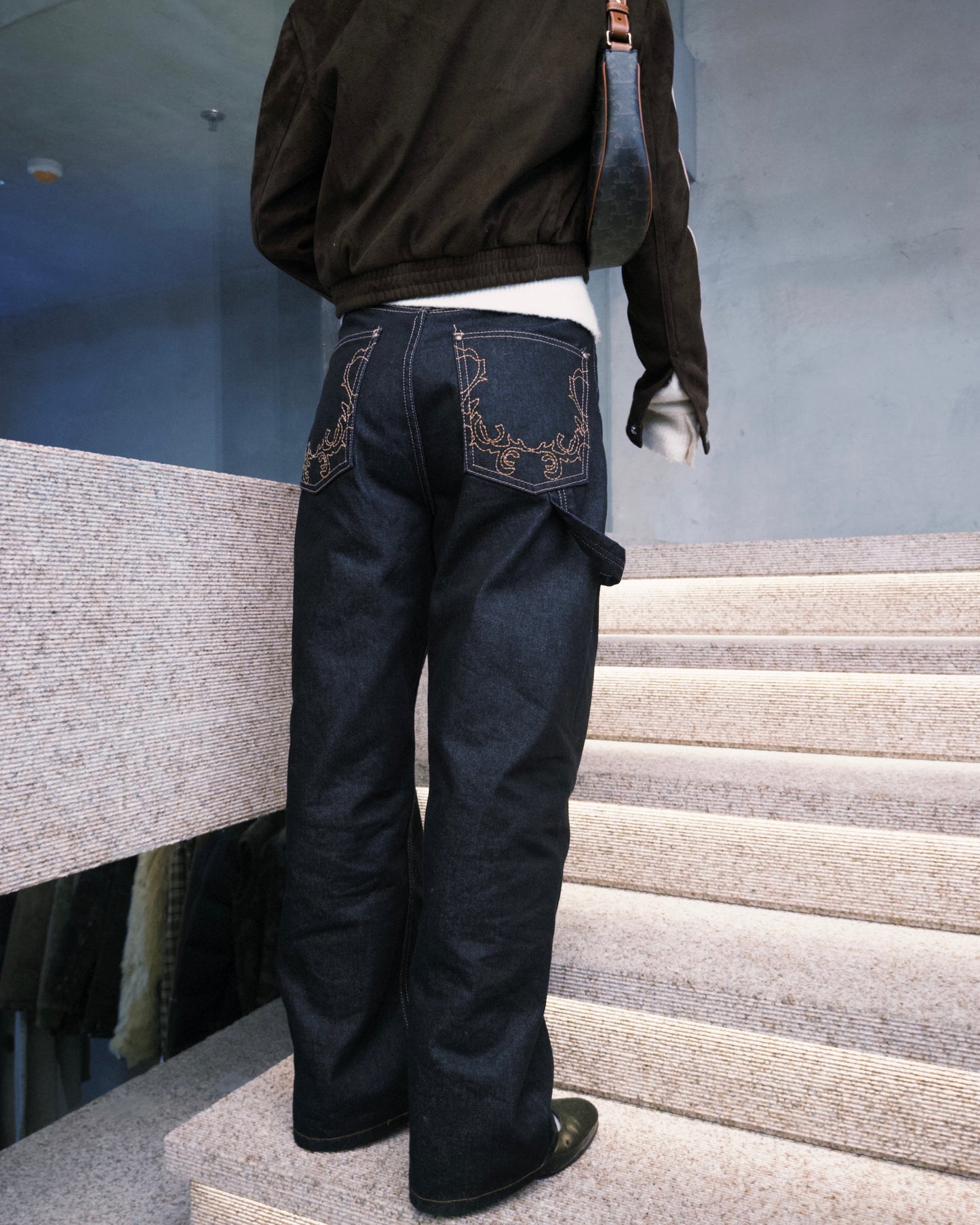 Embroidery UnWash Jeans