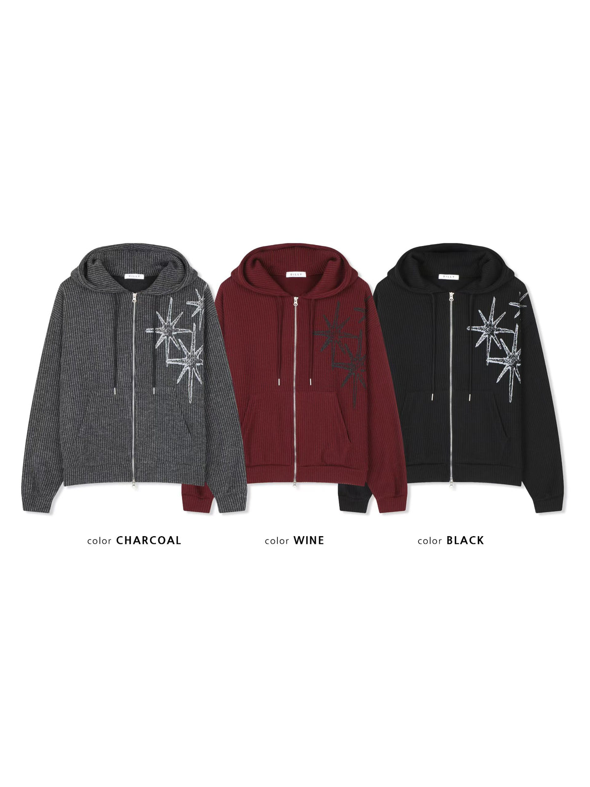 FW 26 Shine Ribbed Zip Up