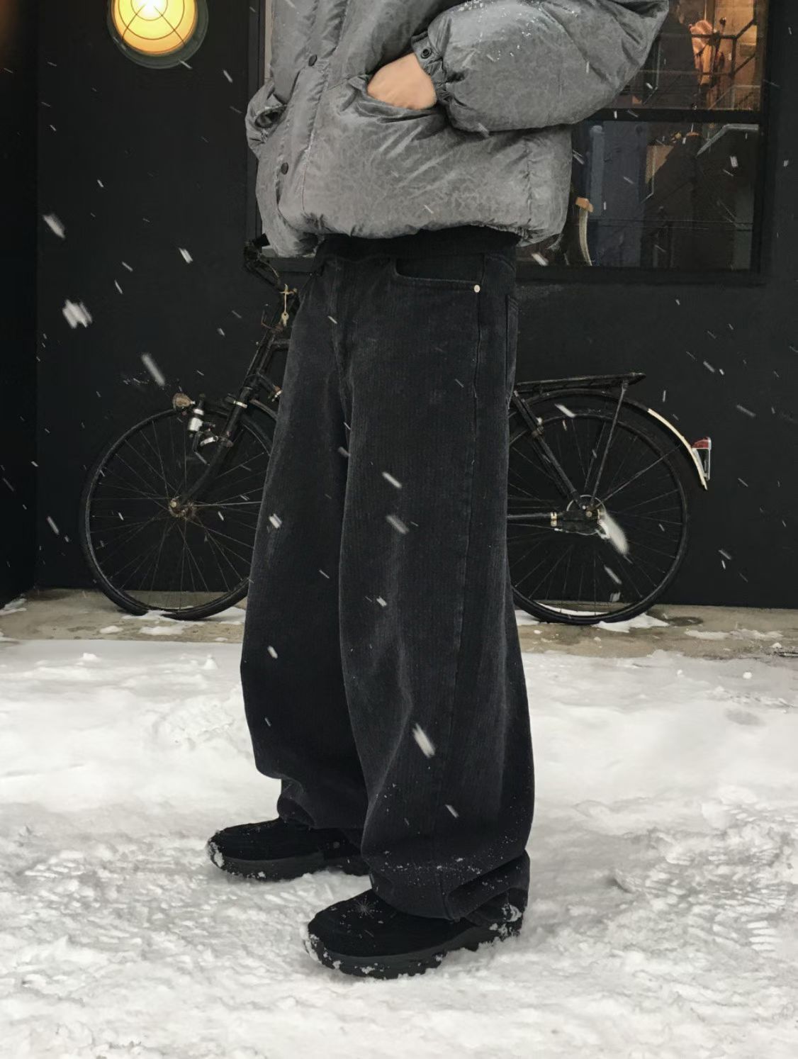 Embroidery baggy Jeans