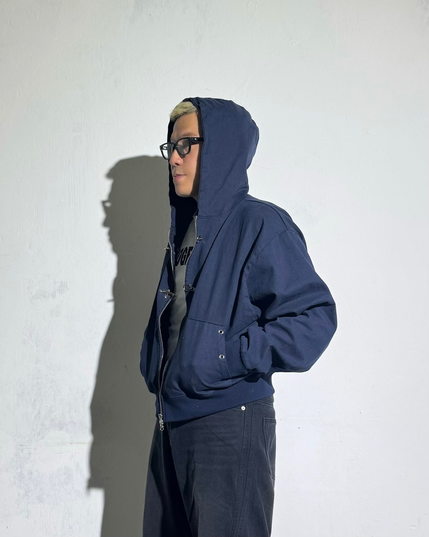 SS26 fireman hook worker zip up