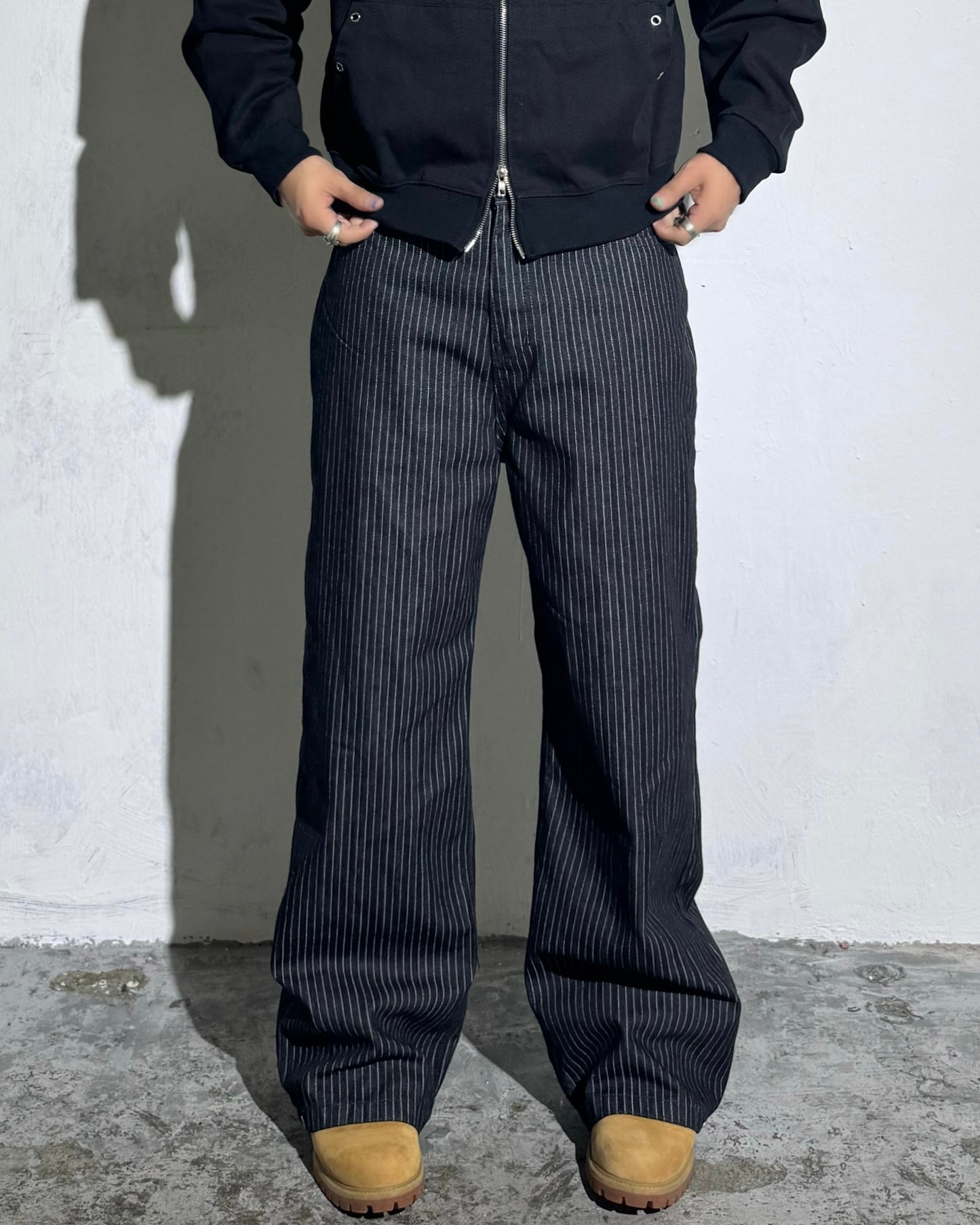 SS26 Studs Strips Jeans