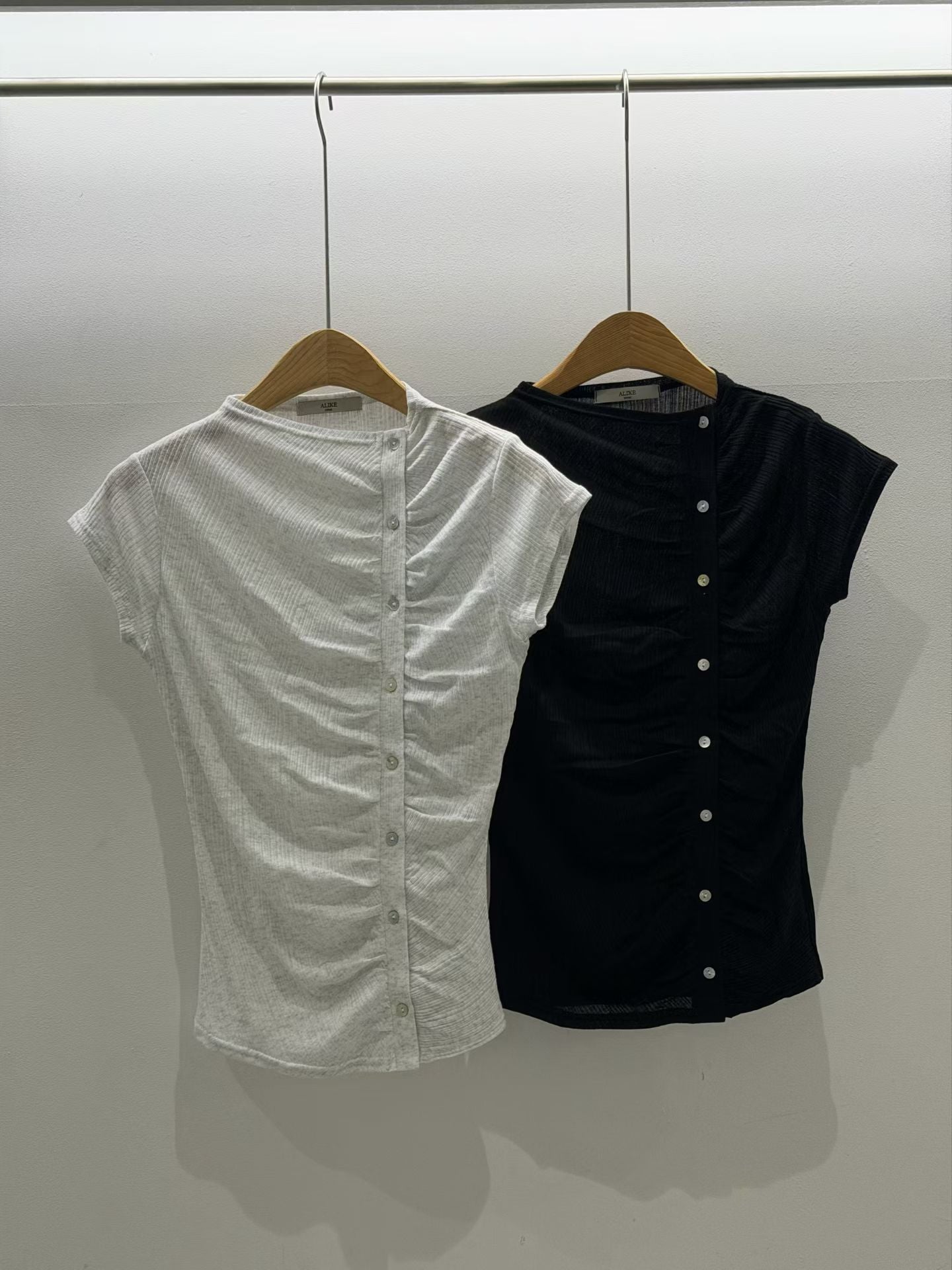 Button Front Fitted Top