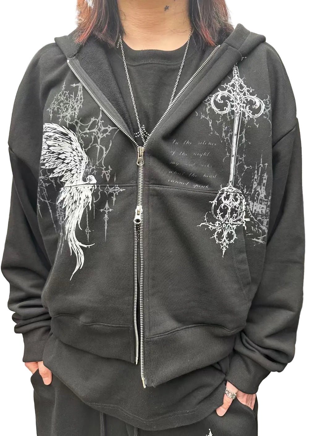 Dracula Holiday Zip Hoodie
