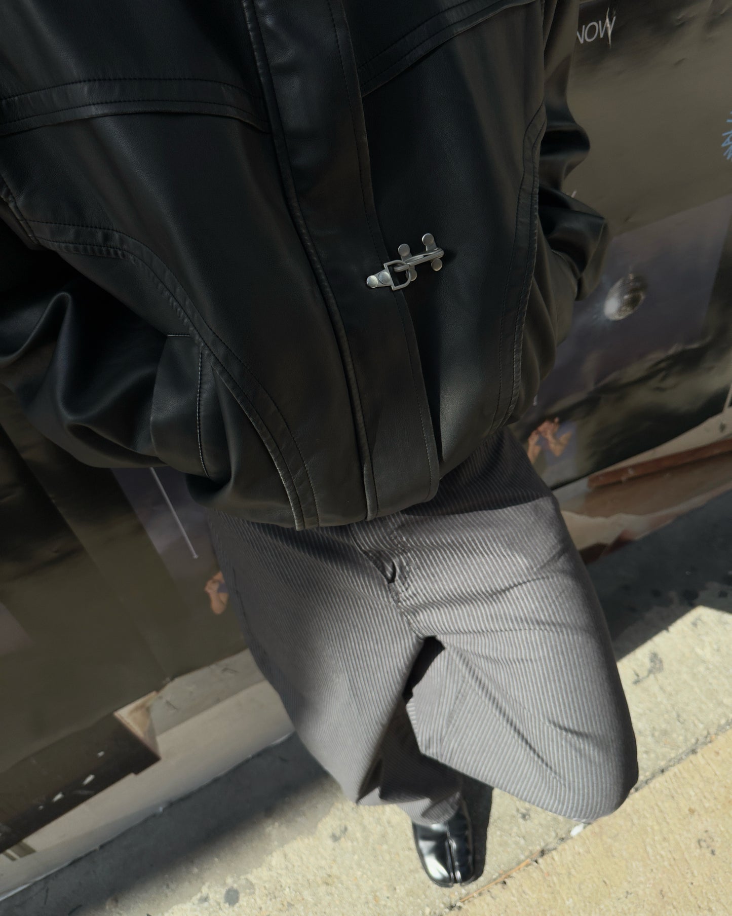 SS26 Fireman Hook leather Jacket 2