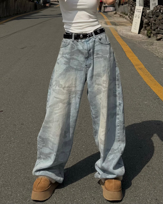 Dye Camo Jeans