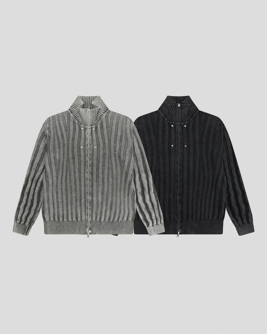 Dirty Work Knit Zip Up