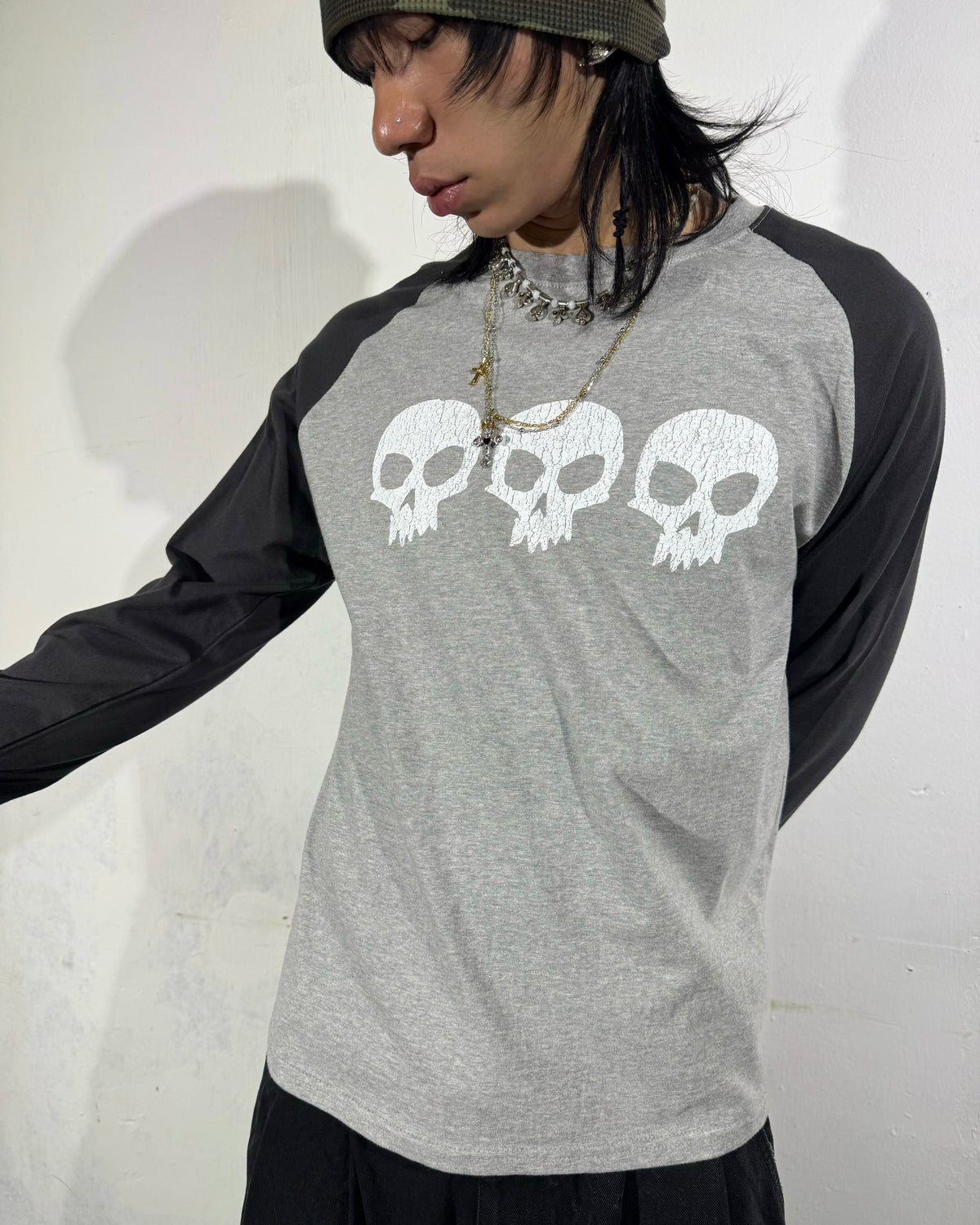 FW 26 Skull Raglan Long Sleeve