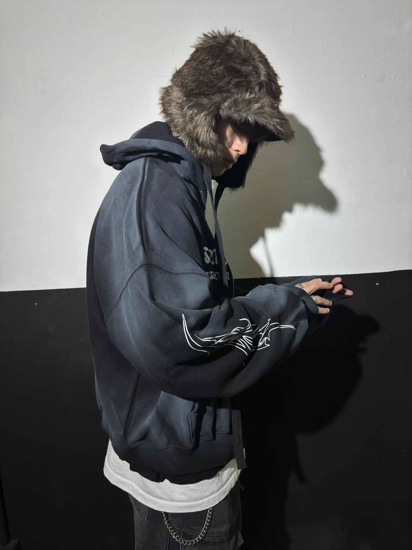 Cross Washed Zip Jacket