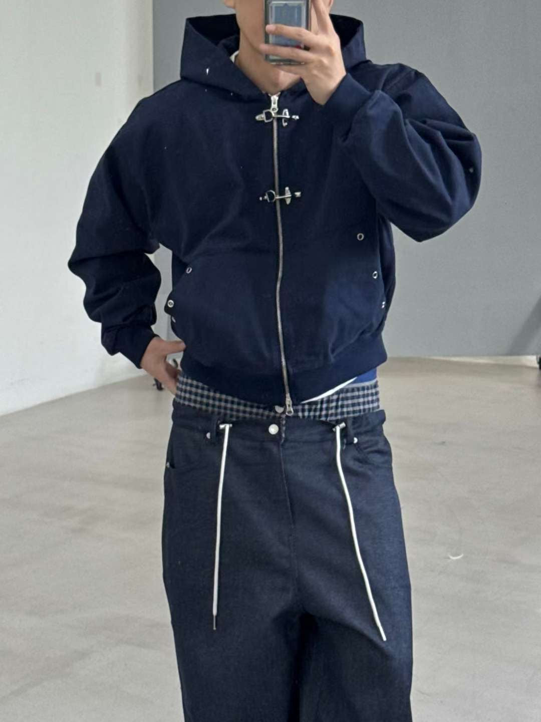 SS26 fireman hook worker zip up