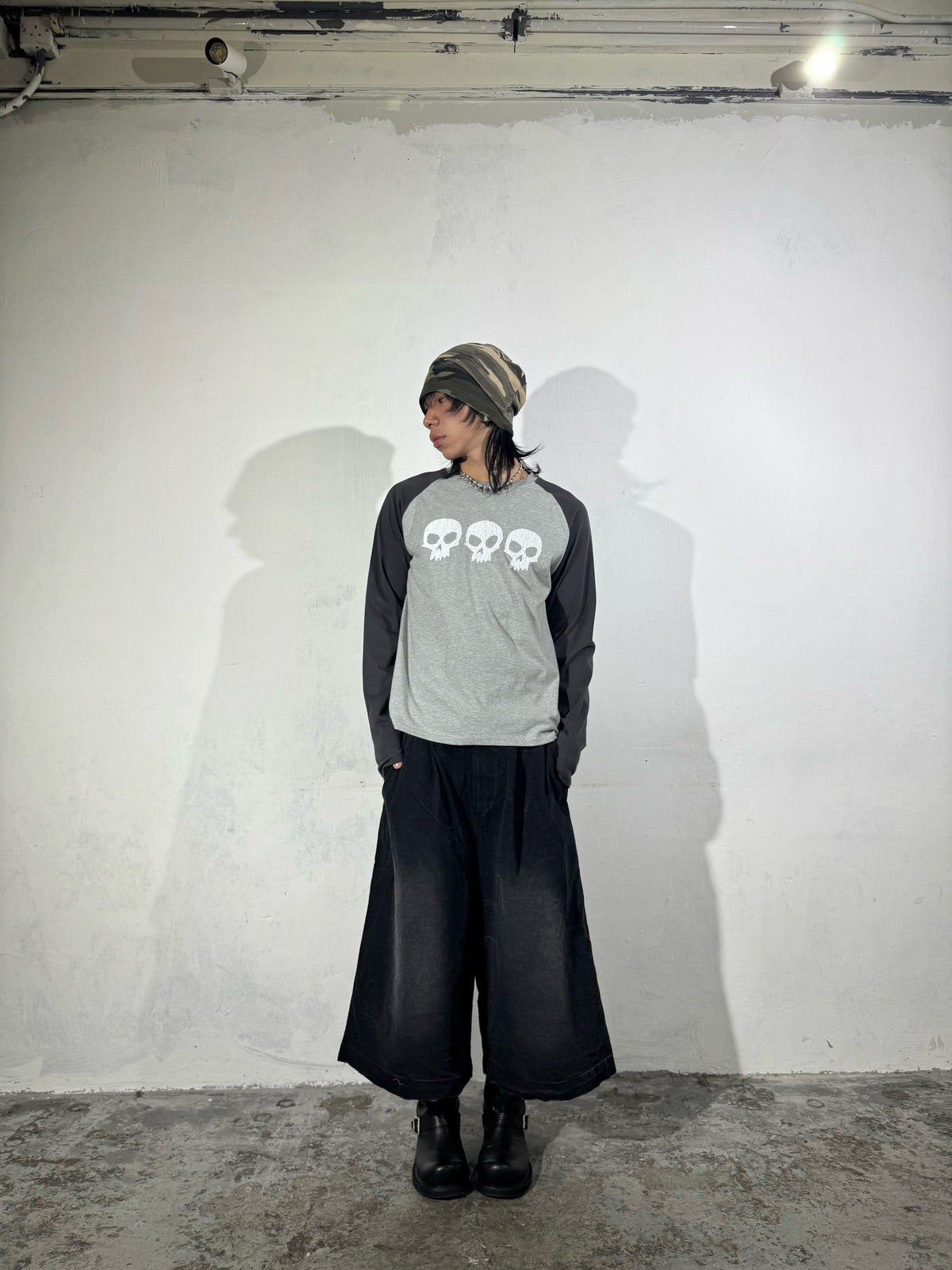 FW 26 Skull Raglan Long Sleeve