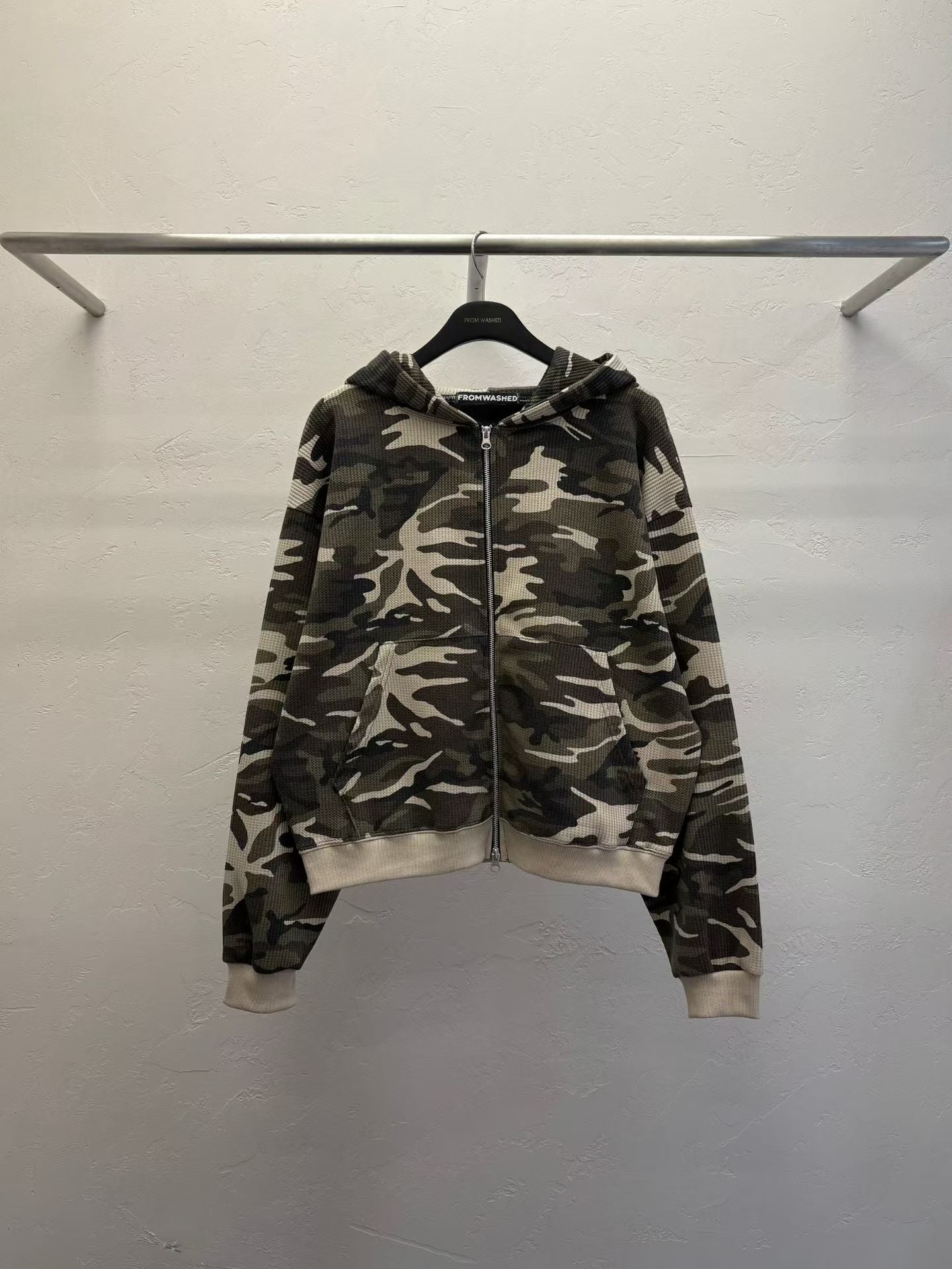 Waffle Camo zip jacket
