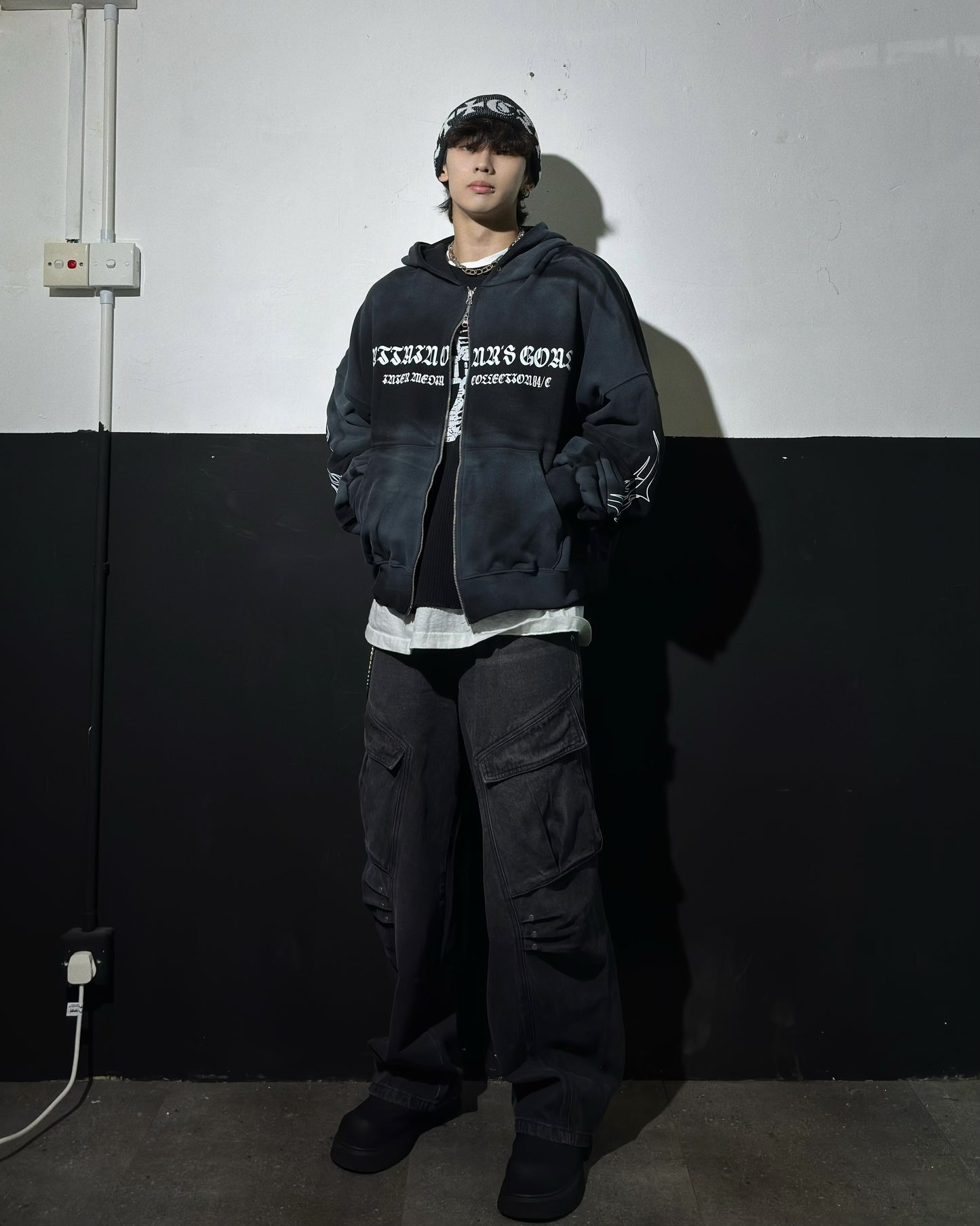 Cross Washed Zip Jacket