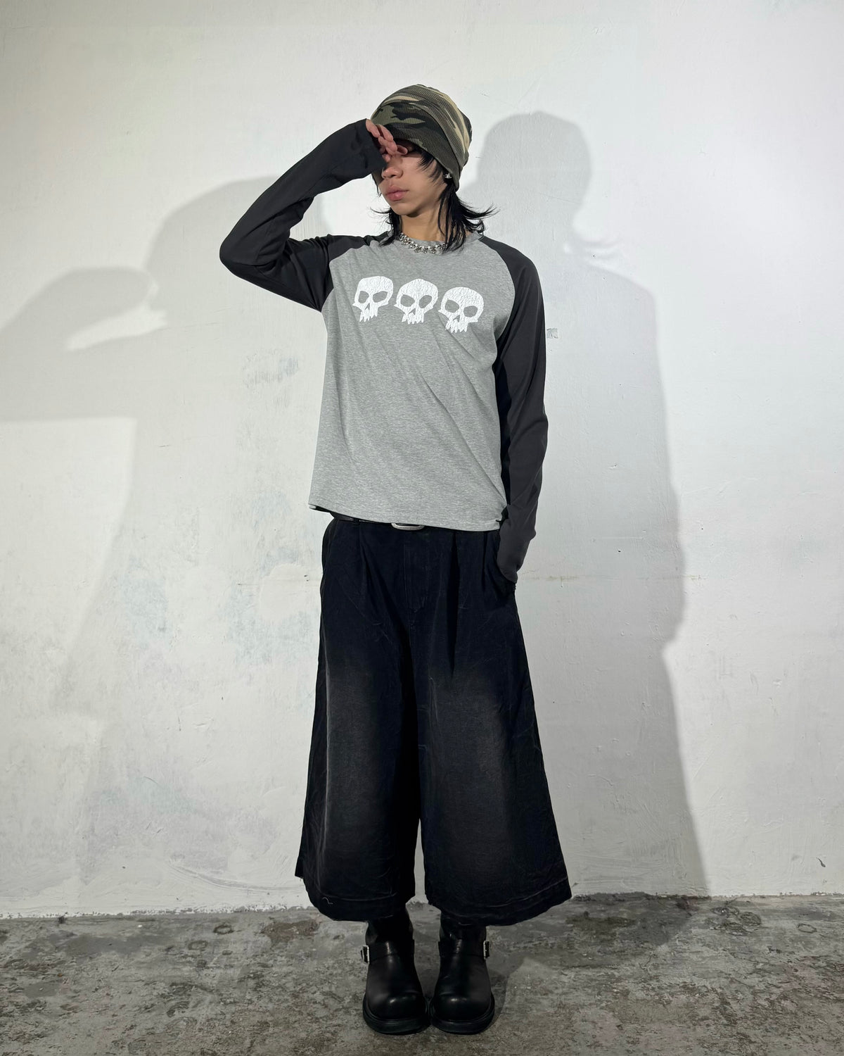 FW 26 Skull Raglan Long Sleeve