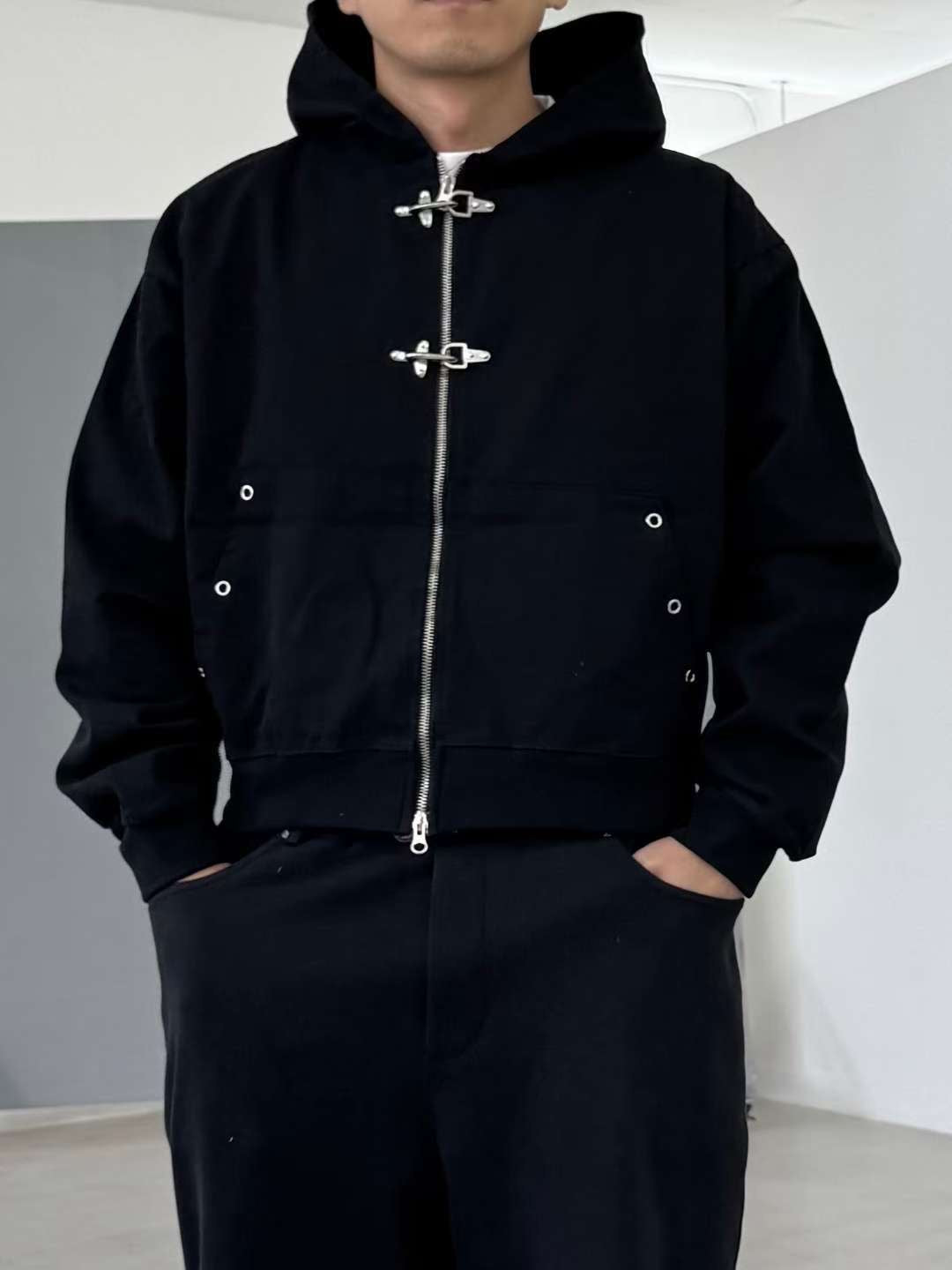 SS26 fireman hook worker zip up