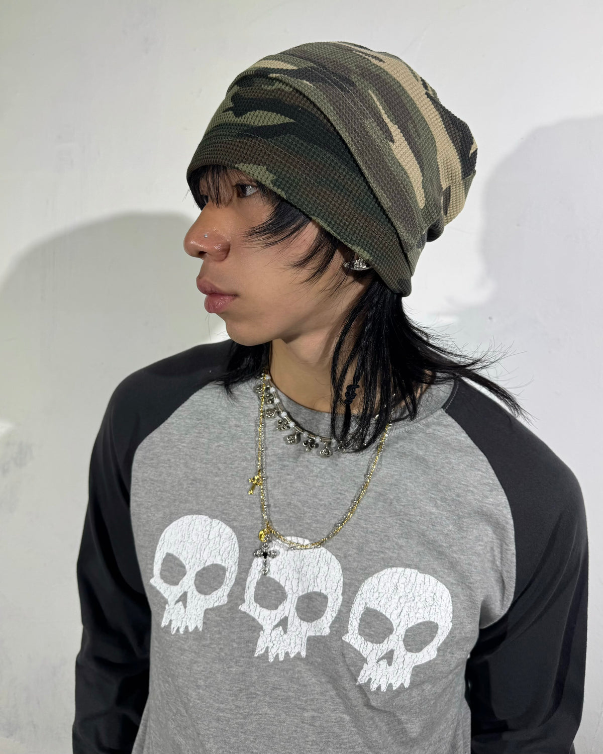 FW 26 Skull Raglan Long Sleeve