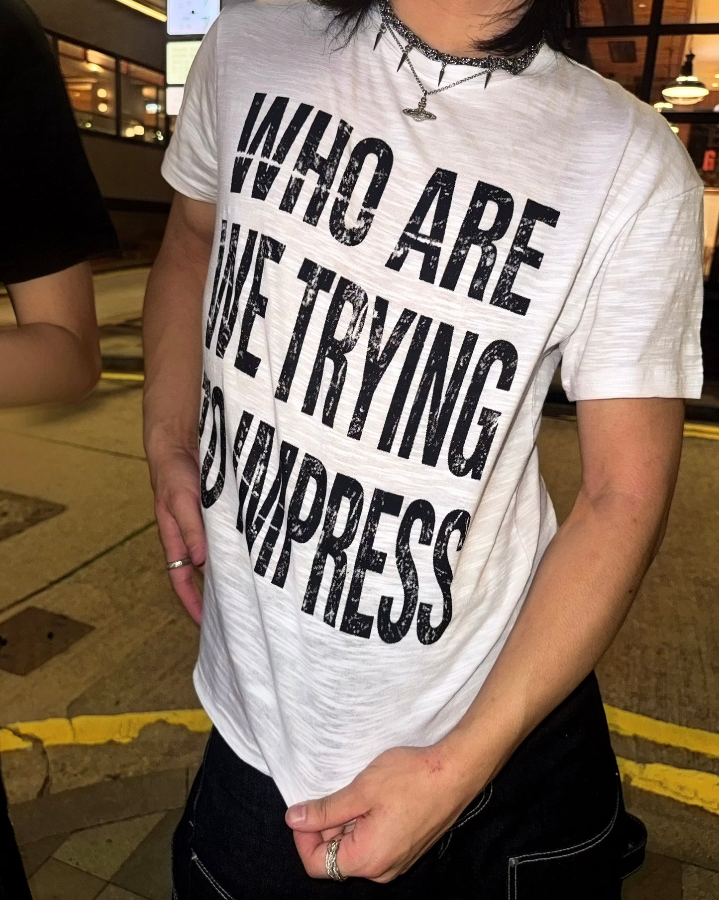 SS26  Slogan Slim Fit Tee