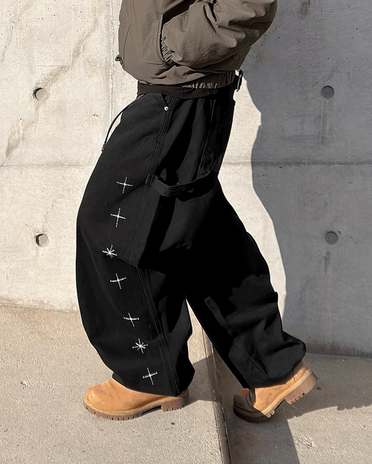 Star Embroidery Jeans