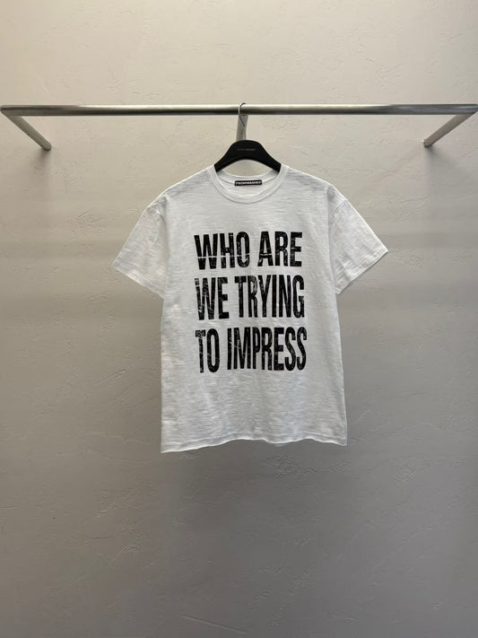 SS26  Slogan Slim Fit Tee