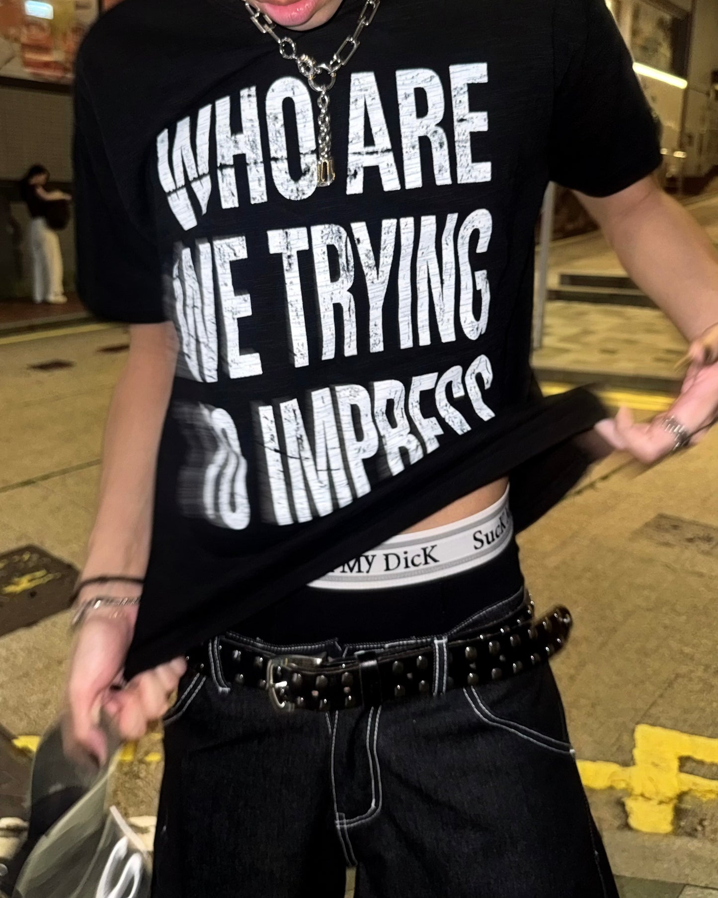 SS26  Slogan Slim Fit Tee