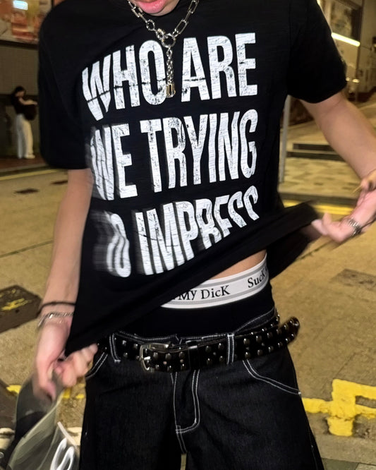 SS26  Slogan Slim Fit Tee