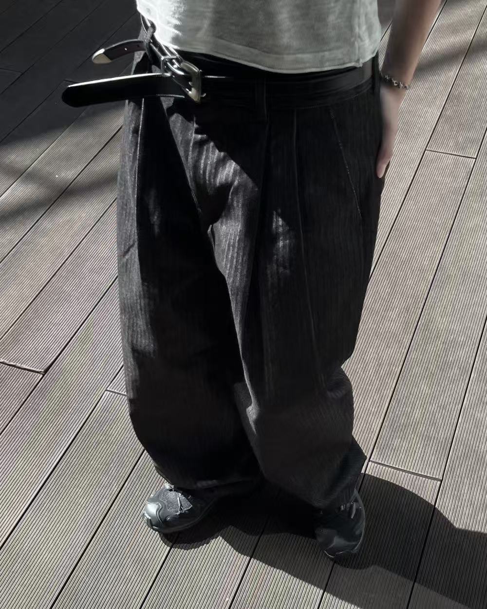 FW 26 Herringbone Denim Pants