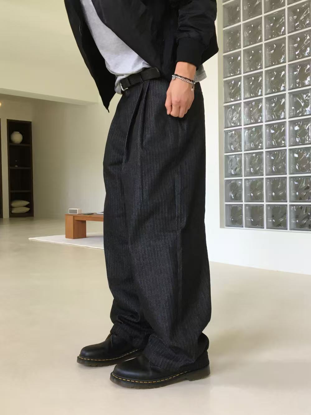 FW 26 Herringbone Denim Pants