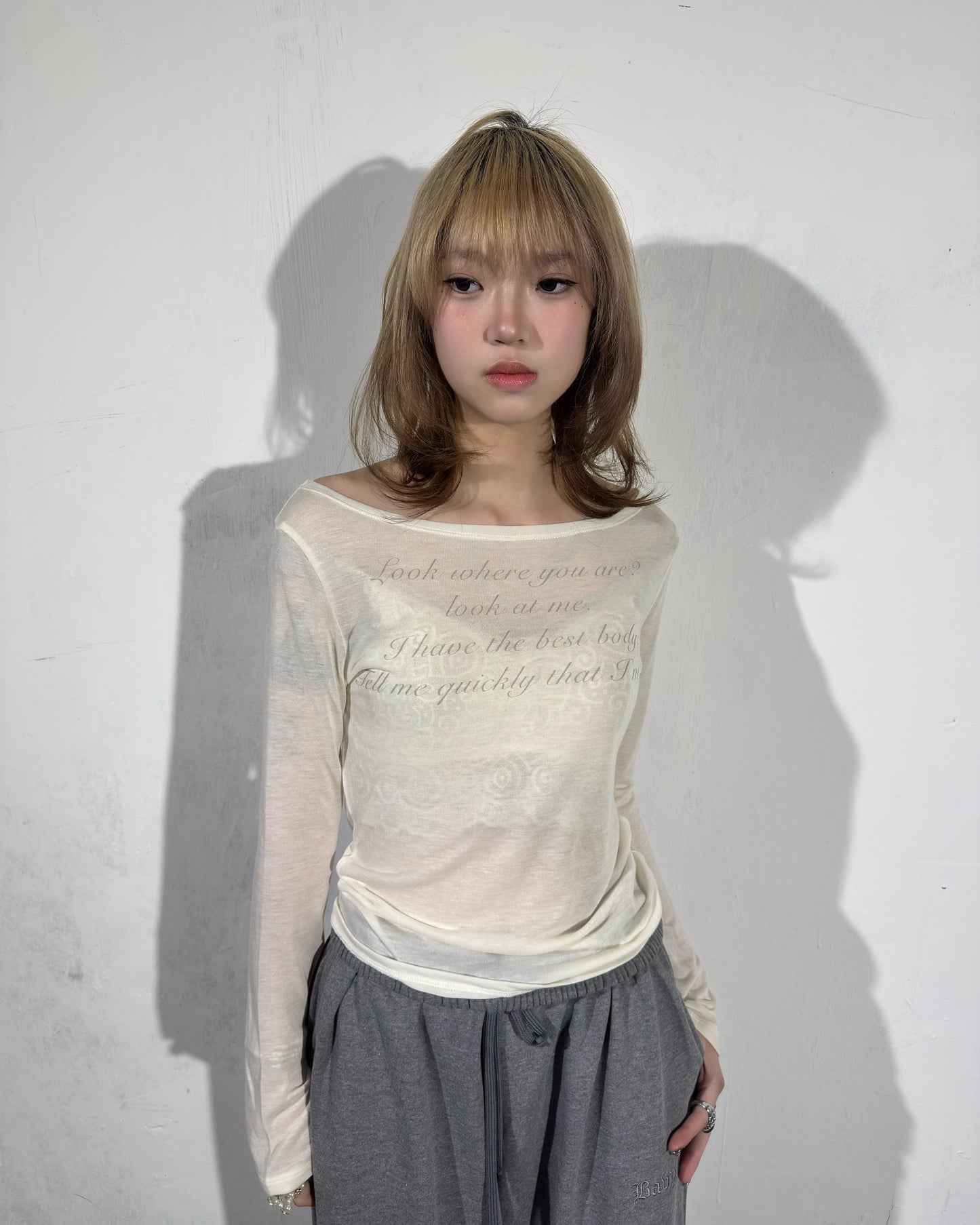 Lyrics off shoulder long Sleeve