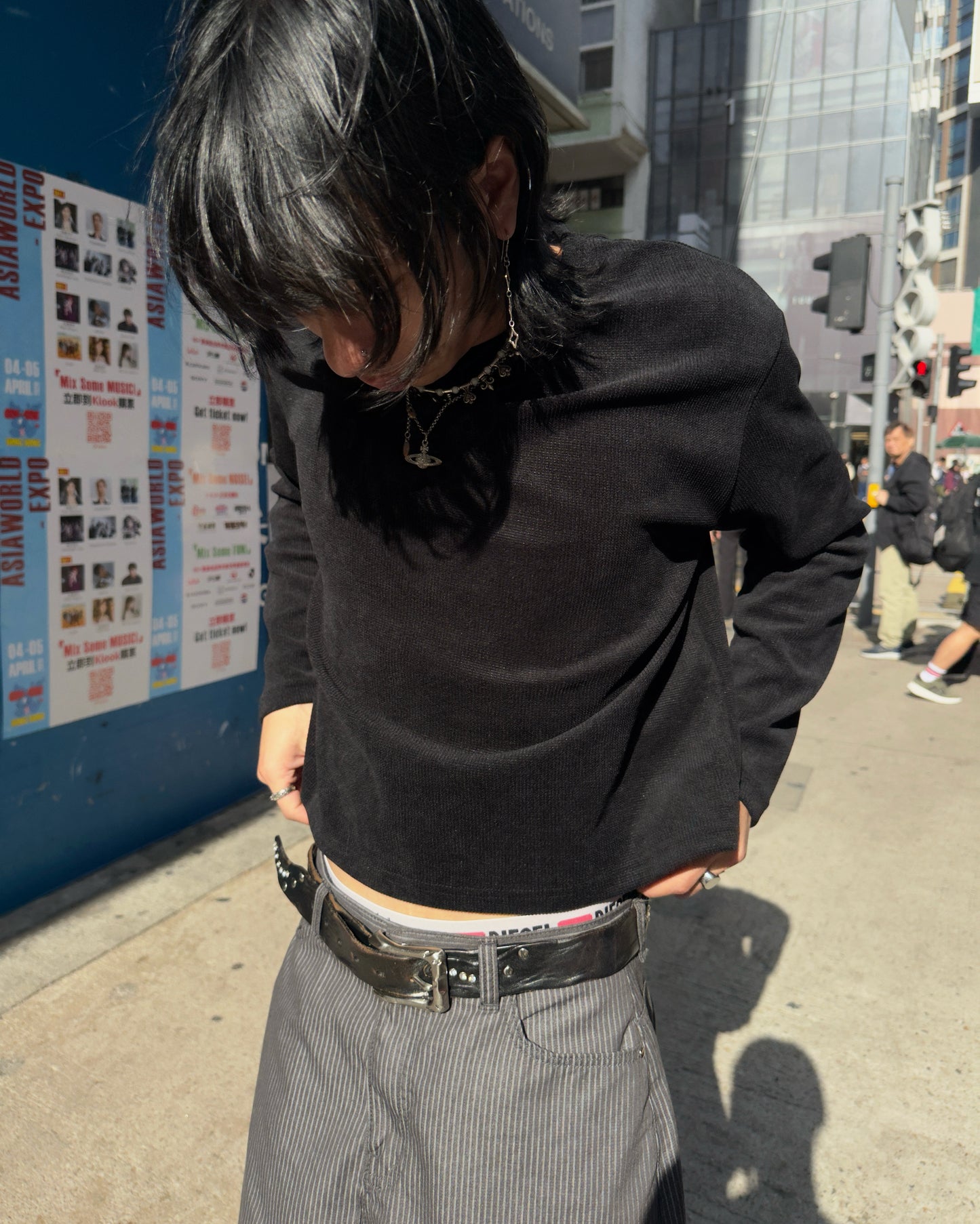 SS26 velvet boxy Long sleeve