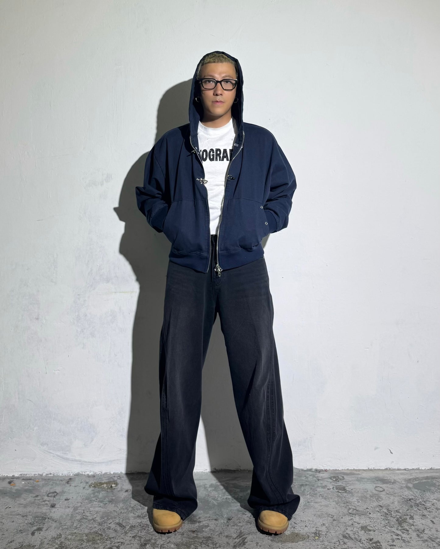 SS26 fireman hook worker zip up