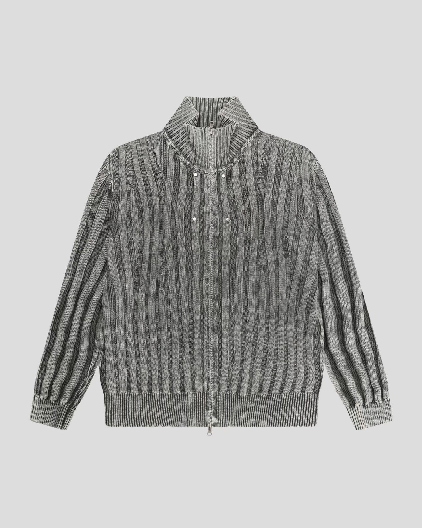 Dirty Work Knit Zip Up