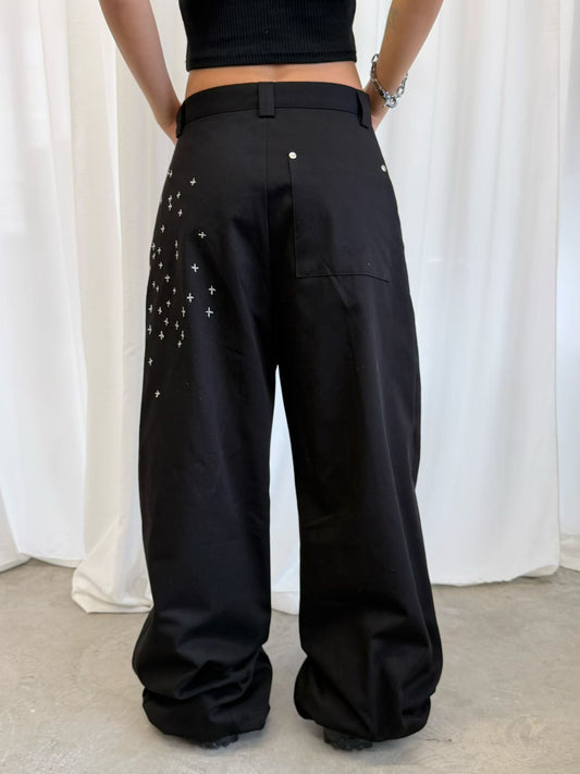 SS26 Embroidery boot cut Pant