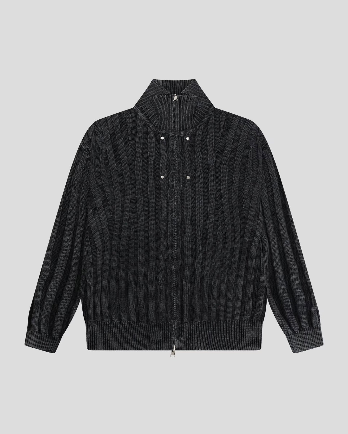 Dirty Work Knit Zip Up