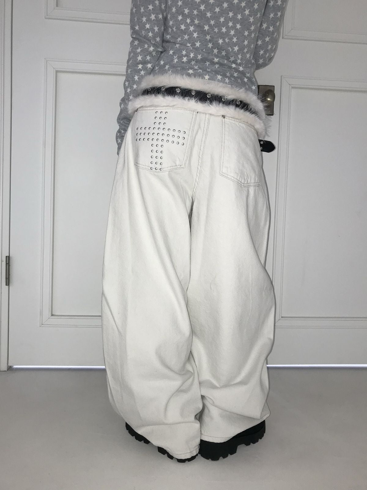 Cross Studs Jeans
