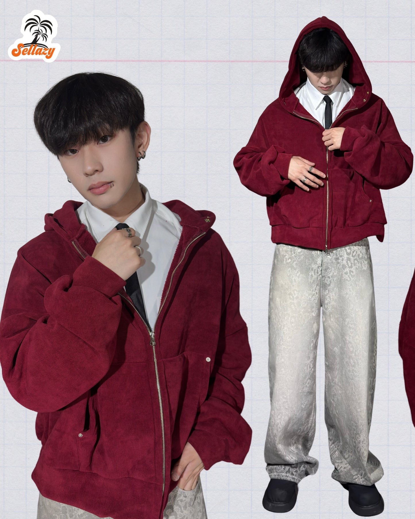 Corduroy Zip Hoodie