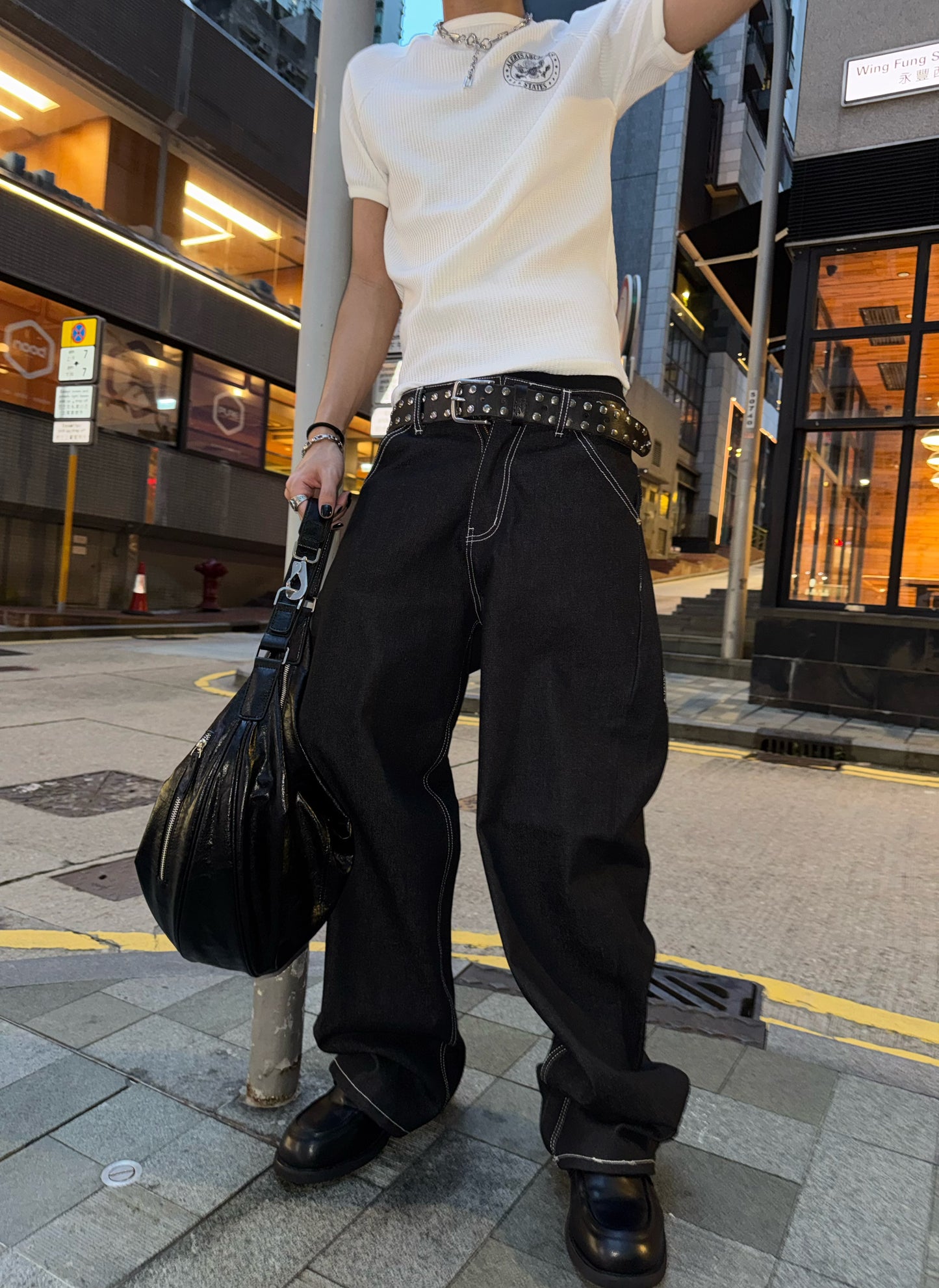 SS26  Bandana Pocket Raw Jeans