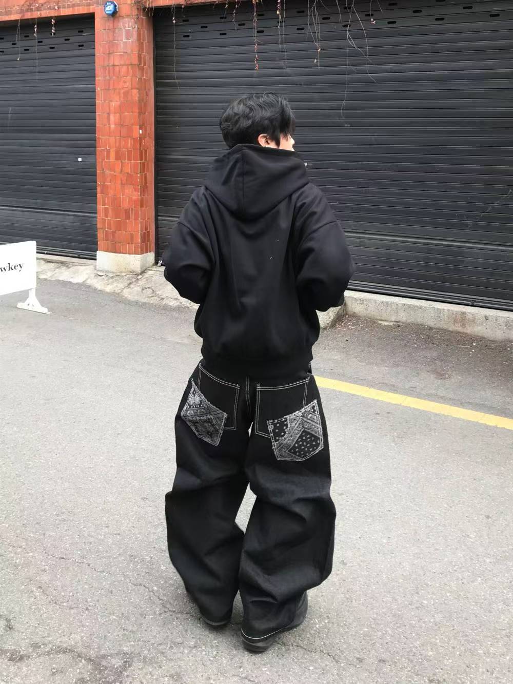 SS26  Bandana Pocket Raw Jeans
