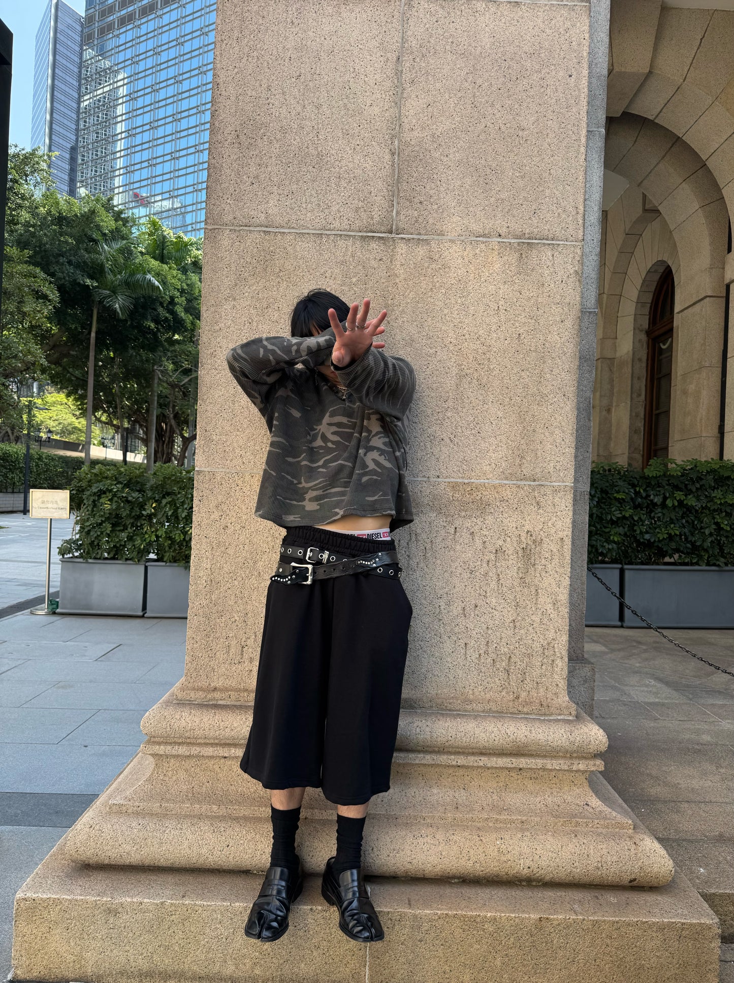 SS26 Cotton Jorts with belt