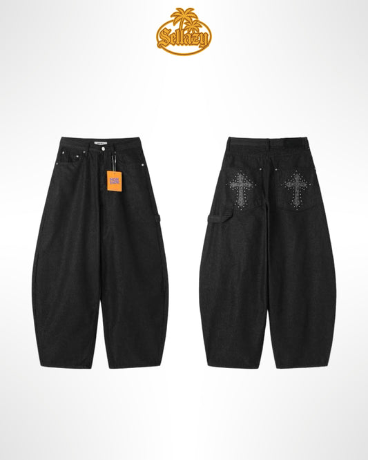 Cross Patch studs Jeans