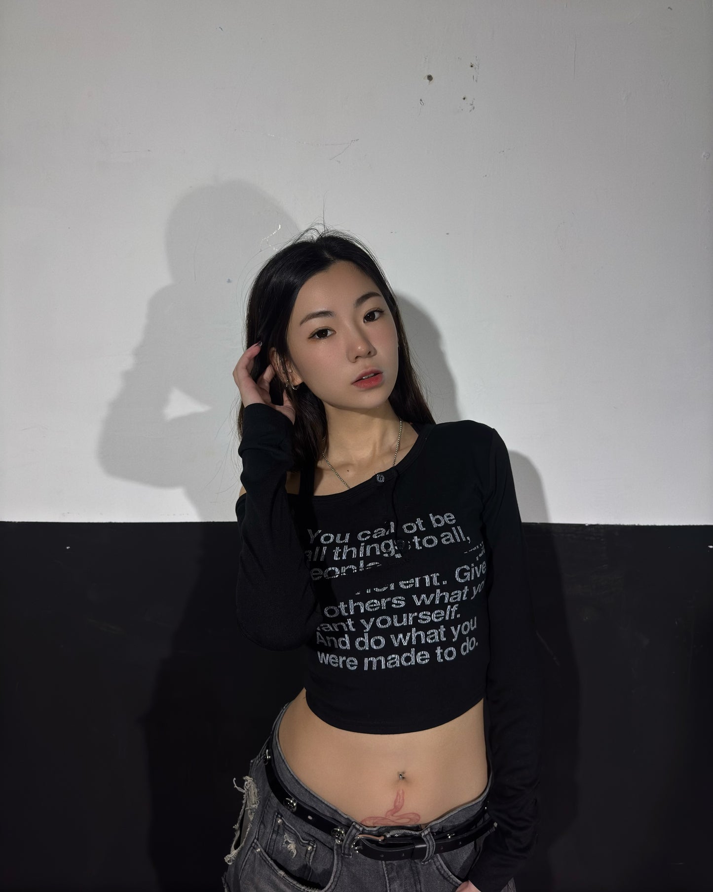 Words Off Shoulder Top