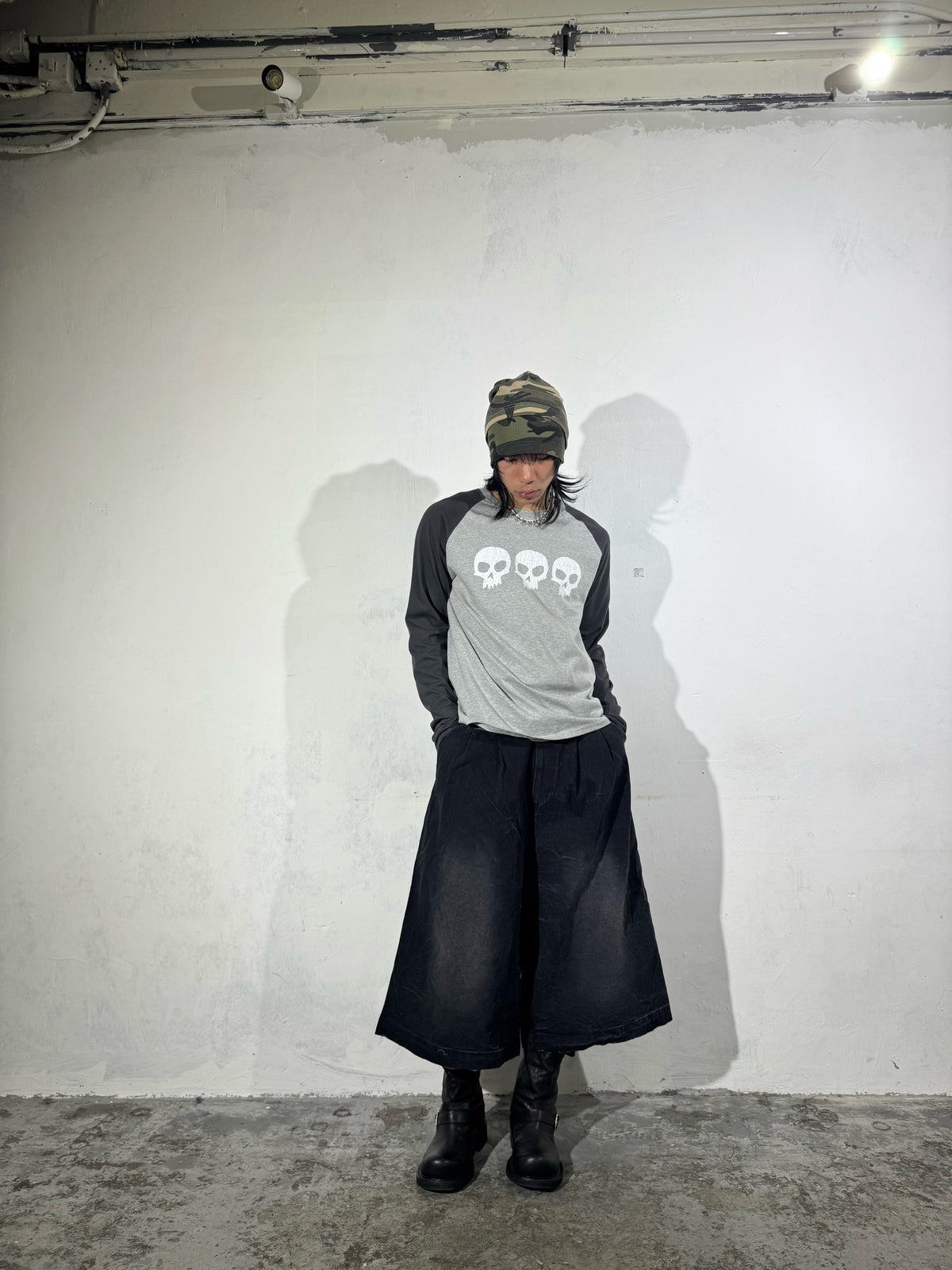 FW 26 Skull Raglan Long Sleeve