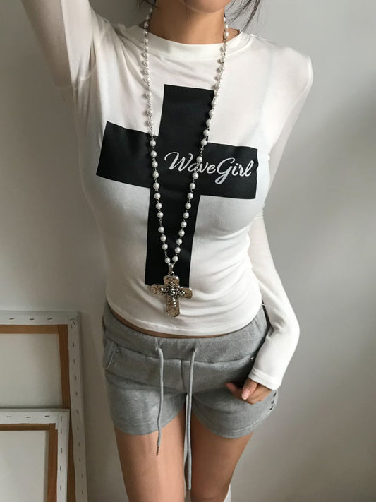 Wave Cross Long Sleeve