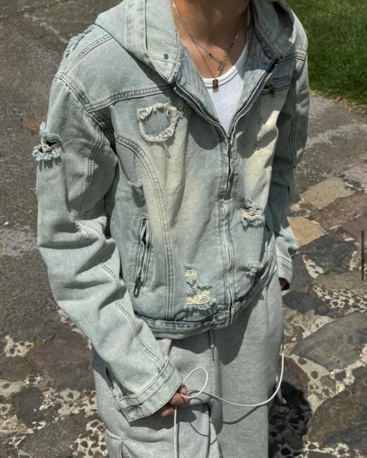 Rock denim jacket